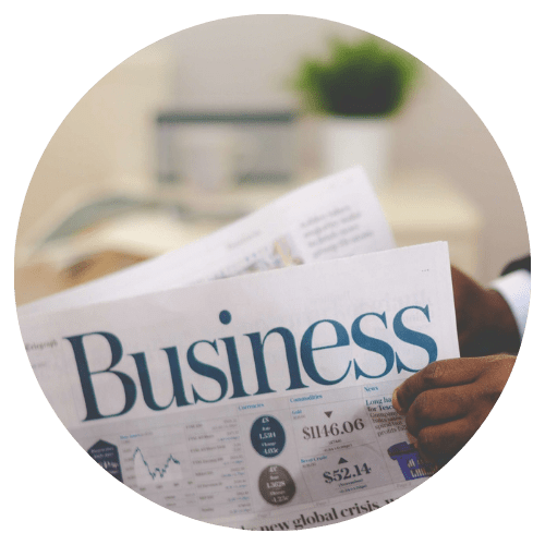 front page of Business publication